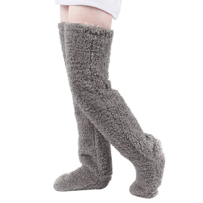 Over Knee High Fuzzy Long Socks